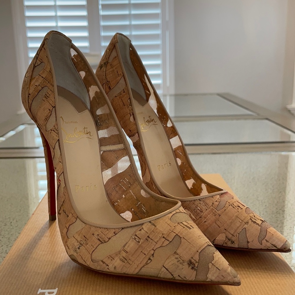 Christian Louboutin So Kate 120 Cork Devore
